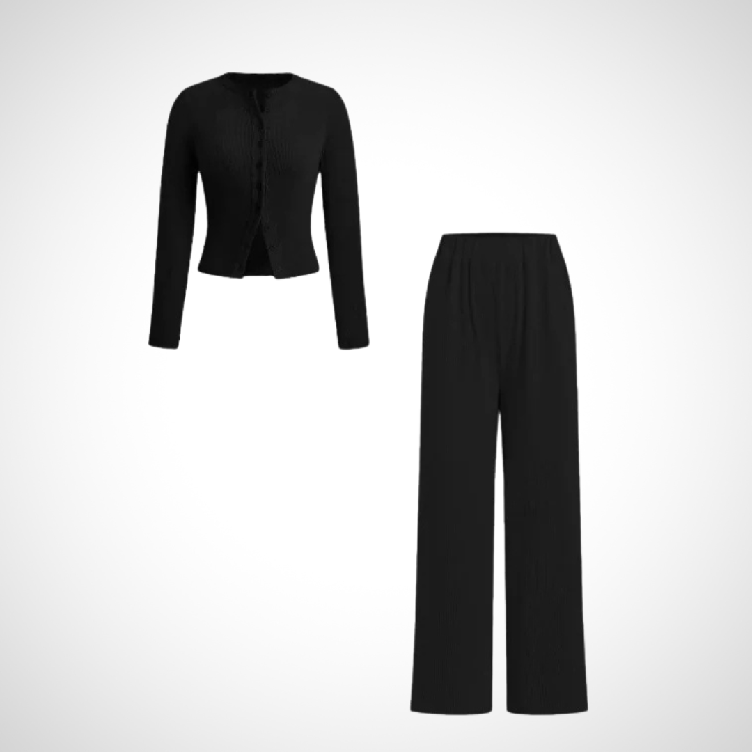 HAYLEY™ - Chic Two-Piece Button Set