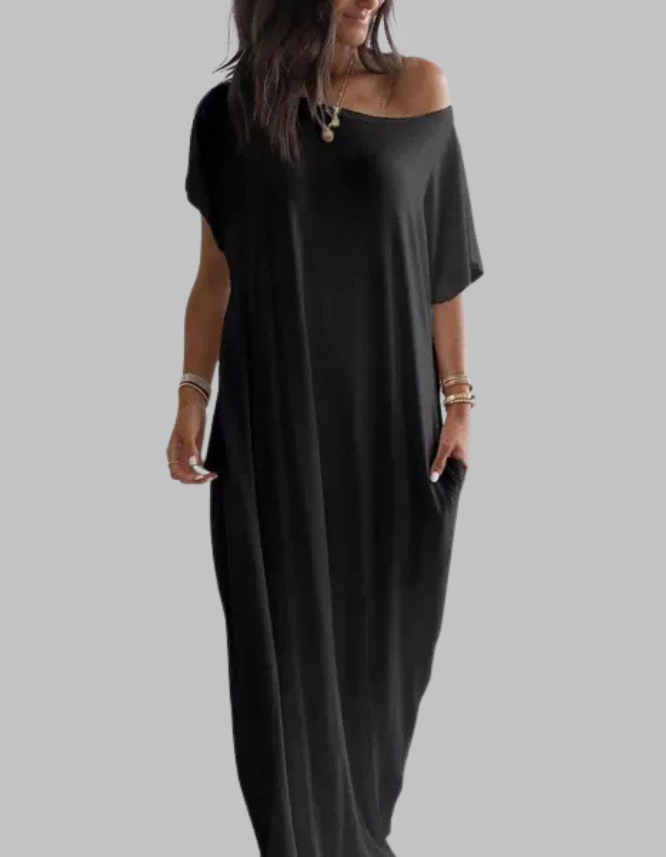 SHAEL™ - Loose Fit Round Neck Sleep Nightdress