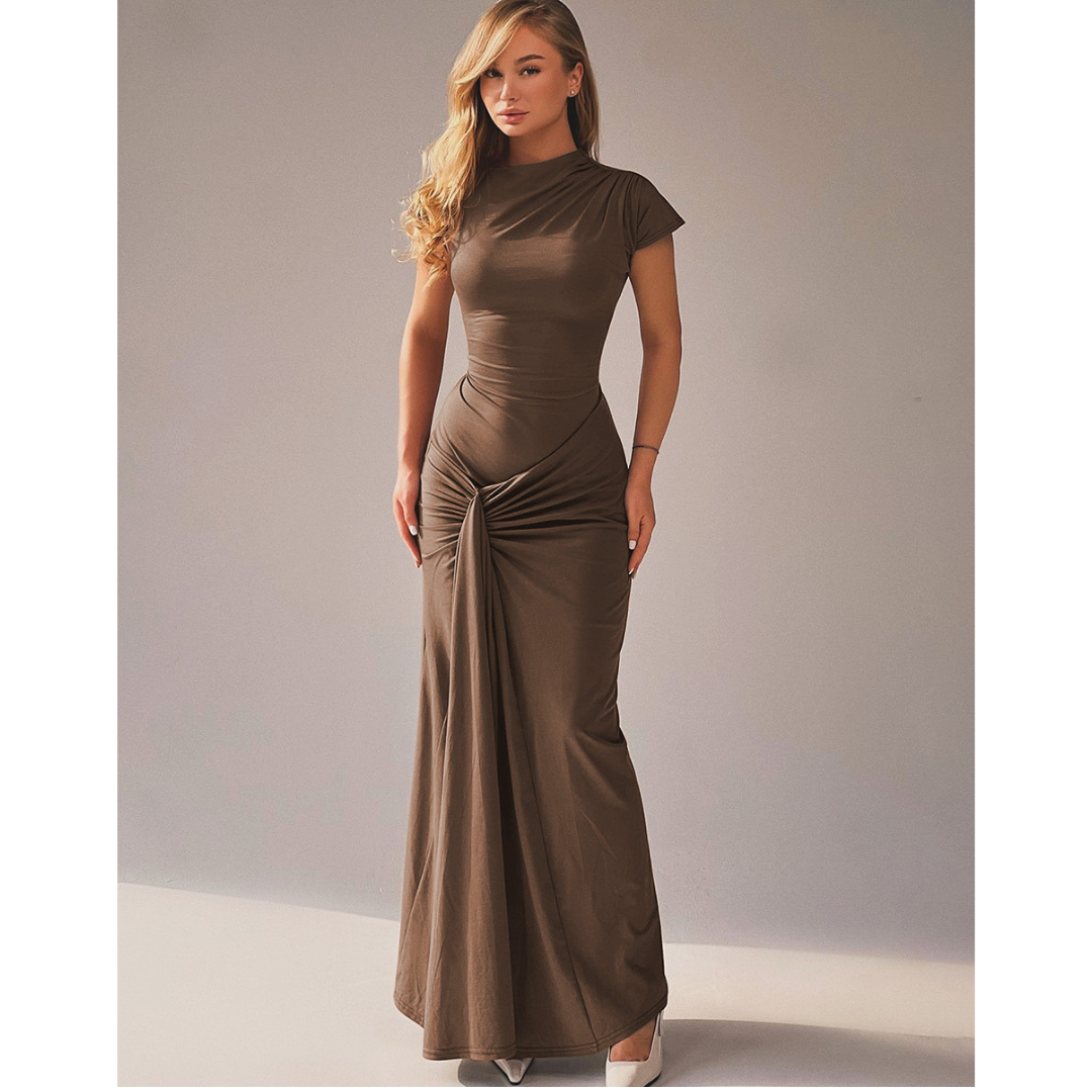 NICOLET™ - Formal Tie Back Bodycon Evening Dress 