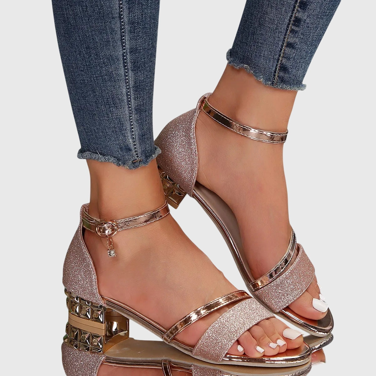 Alison | Chic Ankle Strap Block Heel Sandals