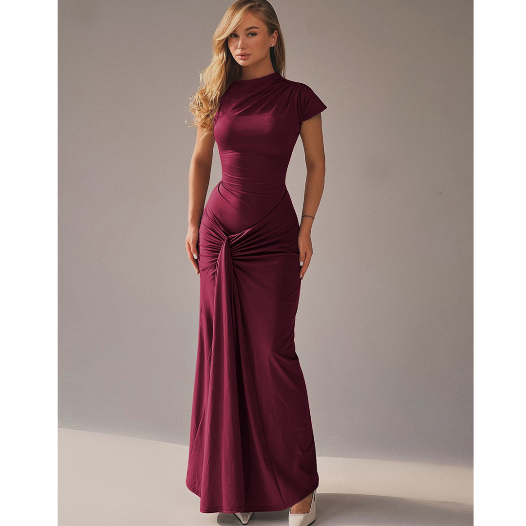 NICOLET™ - Formal Tie Back Bodycon Evening Dress 