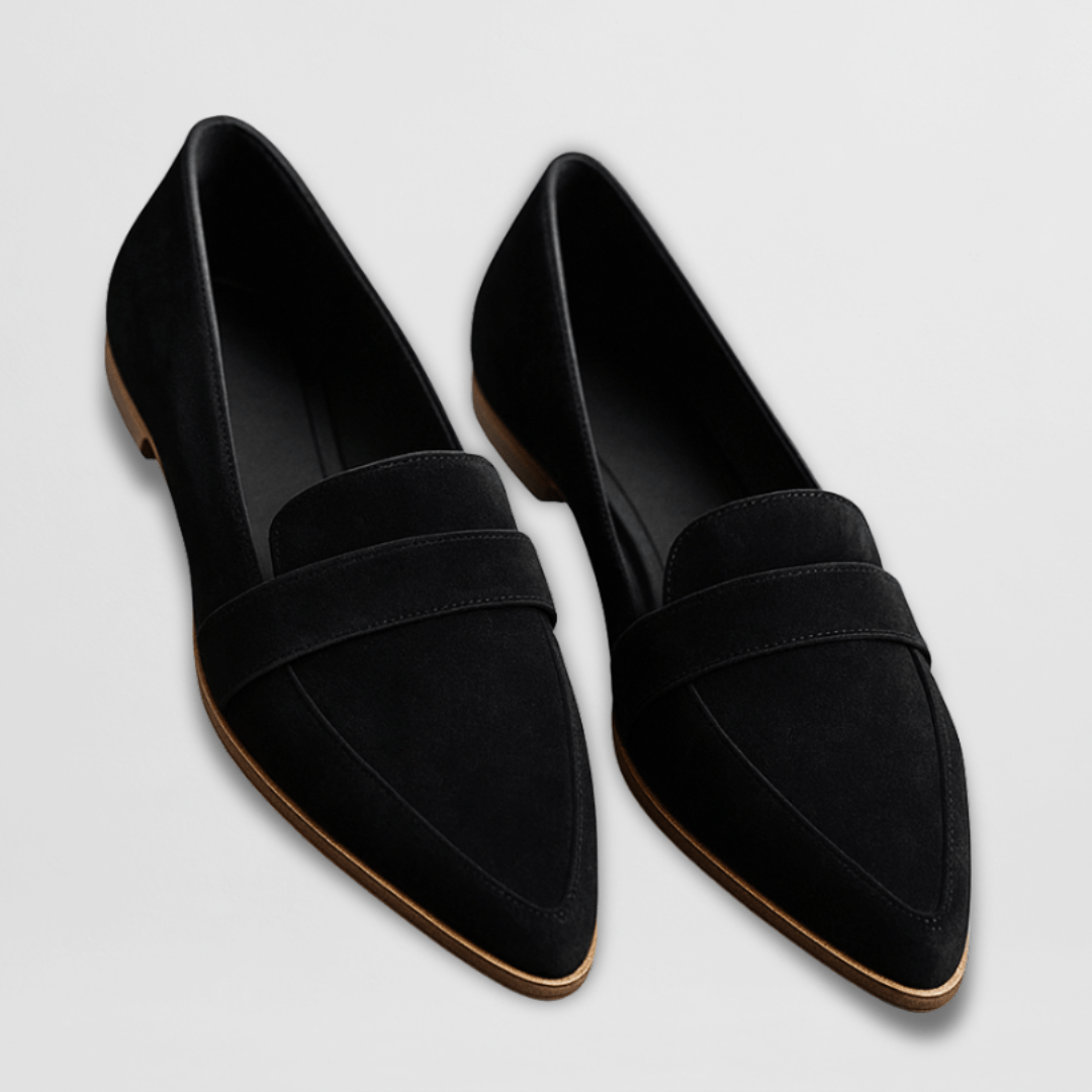 Helen | Elegant Suede Pointed Loafers