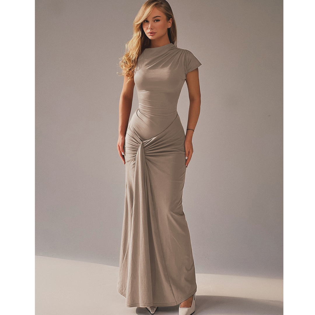 NICOLET™ - Formal Tie Back Bodycon Evening Dress 