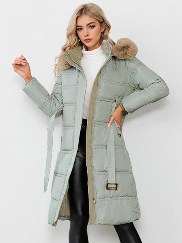 LEYLA™ - Stylish Plush Coat with Waist Tie for Cozy Fall &amp; Winter