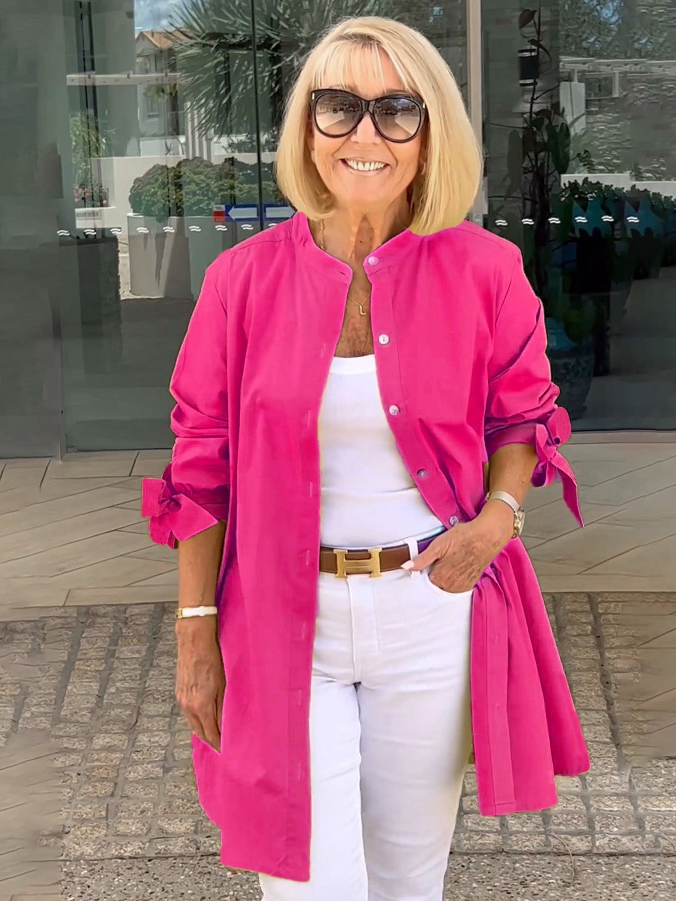 CÉLINA™ - Classy Long Shirt Jacket 