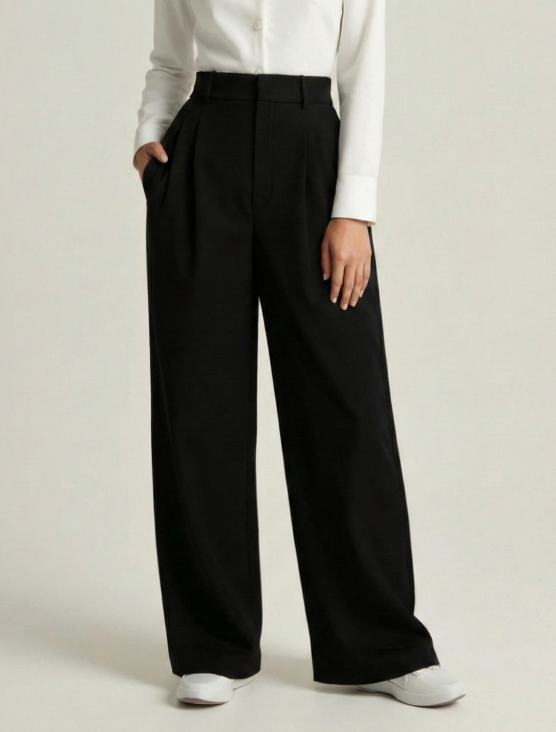 Sophia | High Waisted Wide Leg Tailored Pants