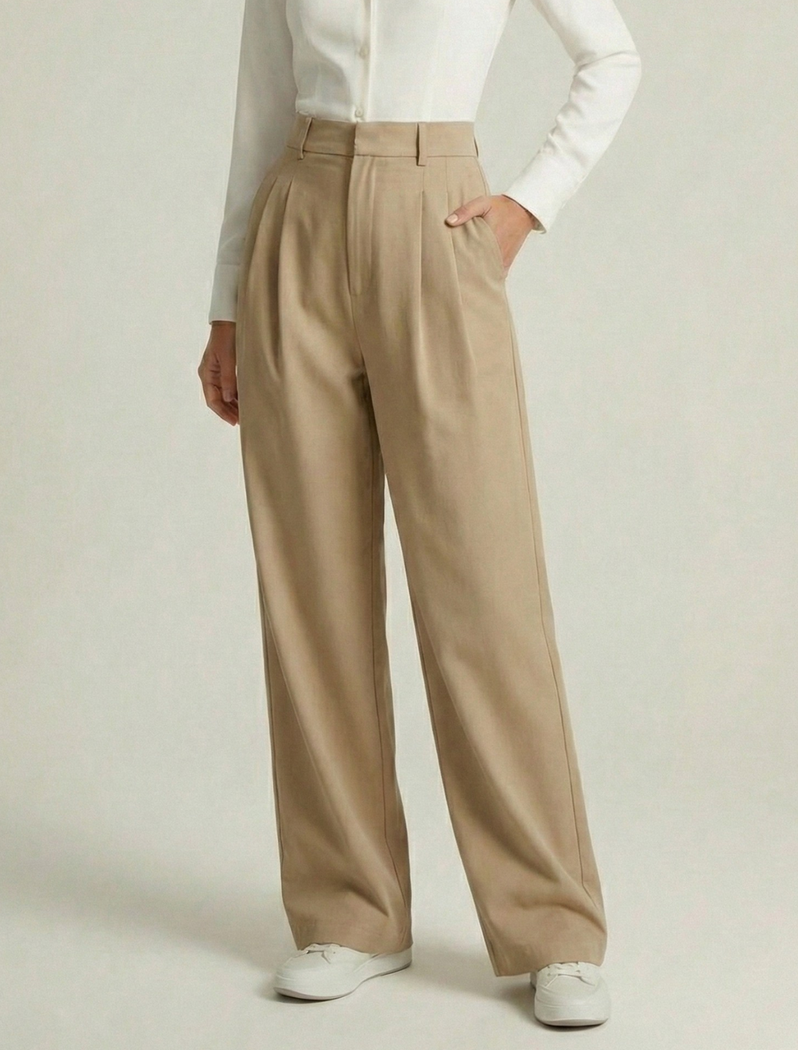 Sophia | High Waisted Wide Leg Tailored Pants