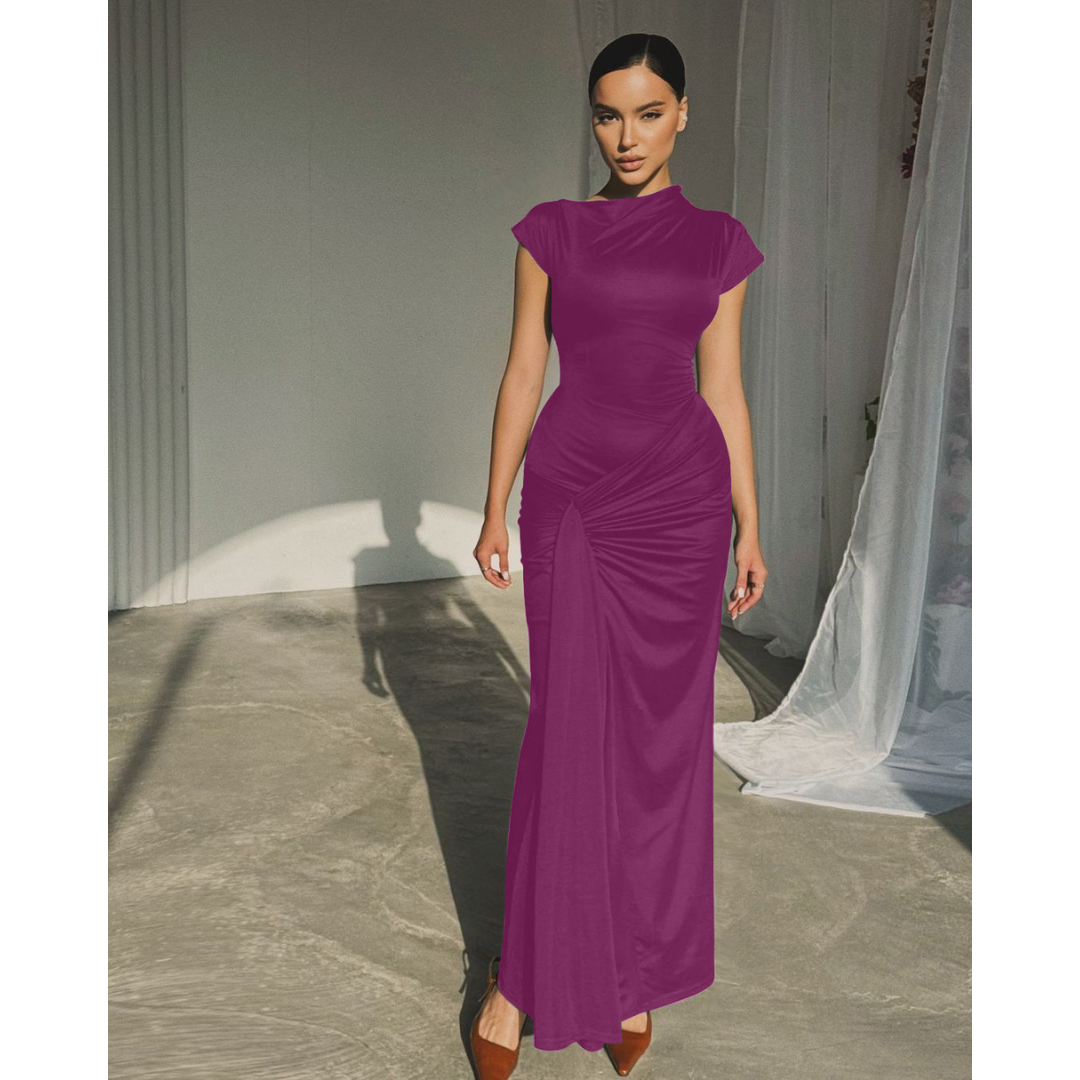 NICOLET™ - Formal Tie Back Bodycon Evening Dress 