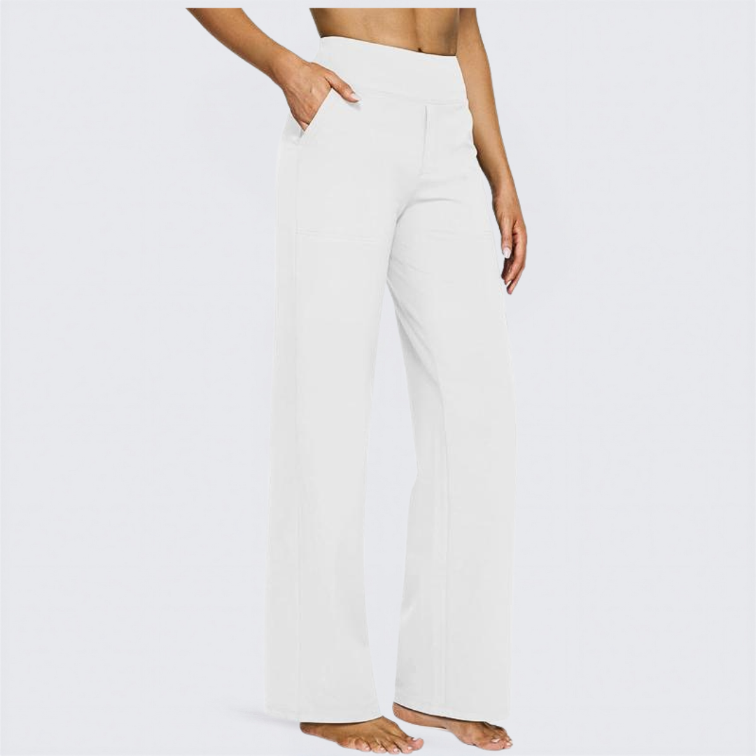 WHITNEY™ - Comfortable High-Waist Wide Leg Pants for Yoga and Outdoor Fun