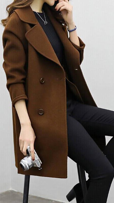 CELINA™ - Long Trench Coat 