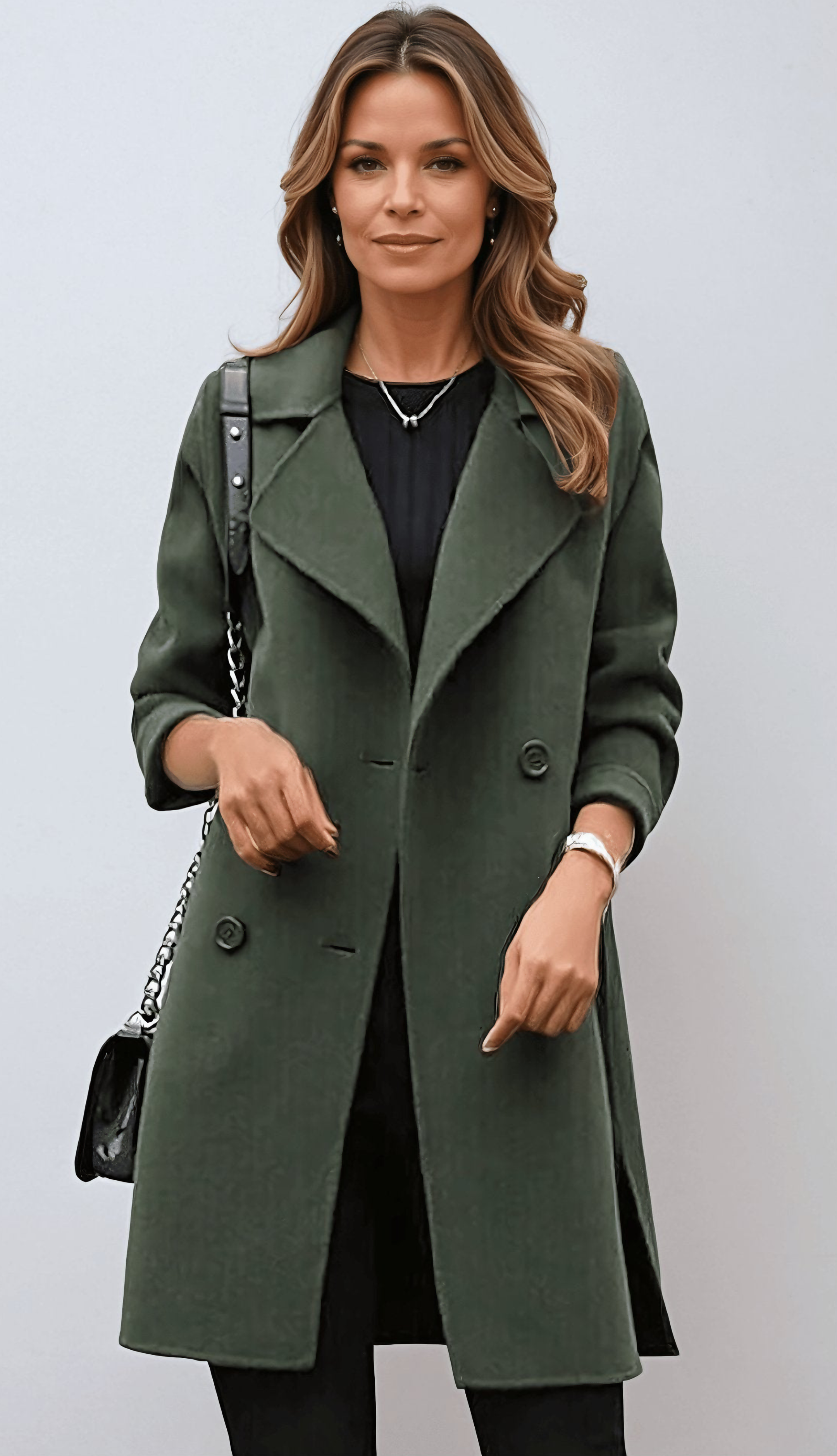 CELINA™ - Long Trench Coat 