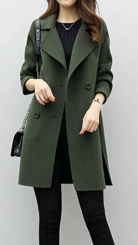 CELINA™ - Long Trench Coat 