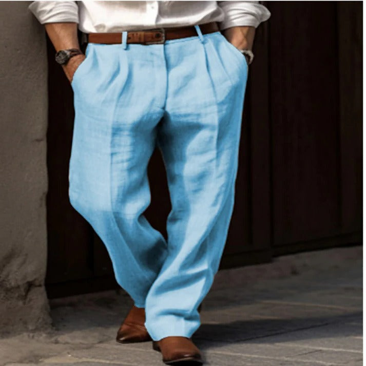 Alessandro | High-Rise Pleated Straight-Leg Trousers