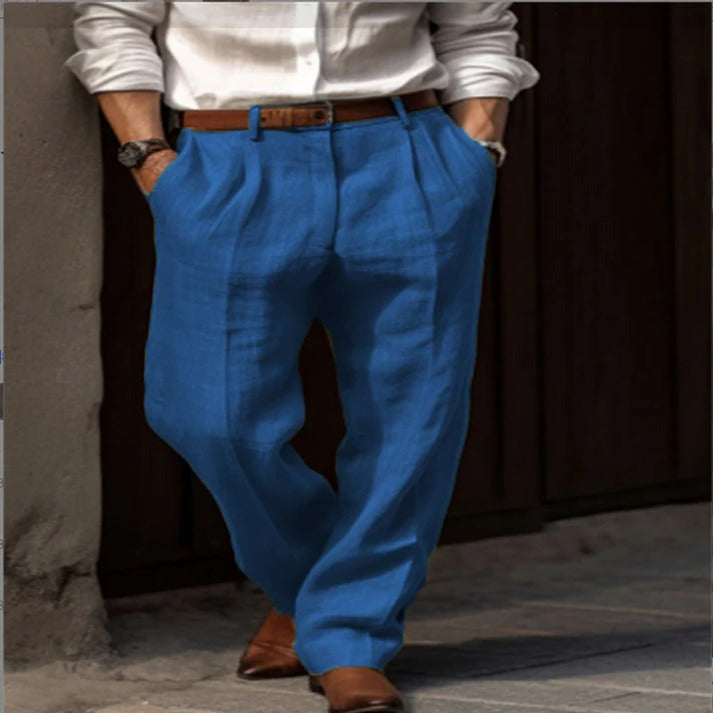 Alessandro | High-Rise Pleated Straight-Leg Trousers