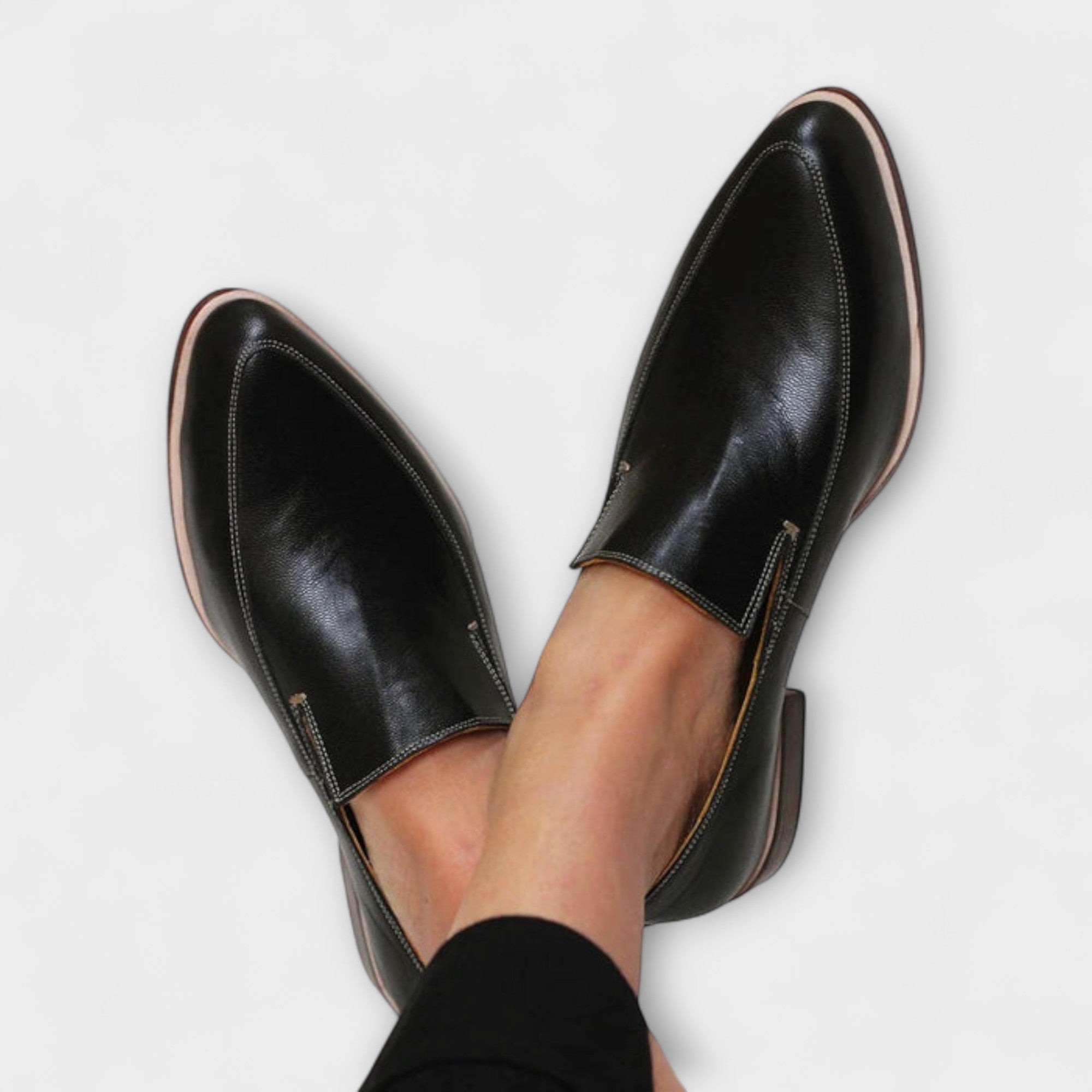 Valencia | Pointed Toe Leather Loafers for Women
