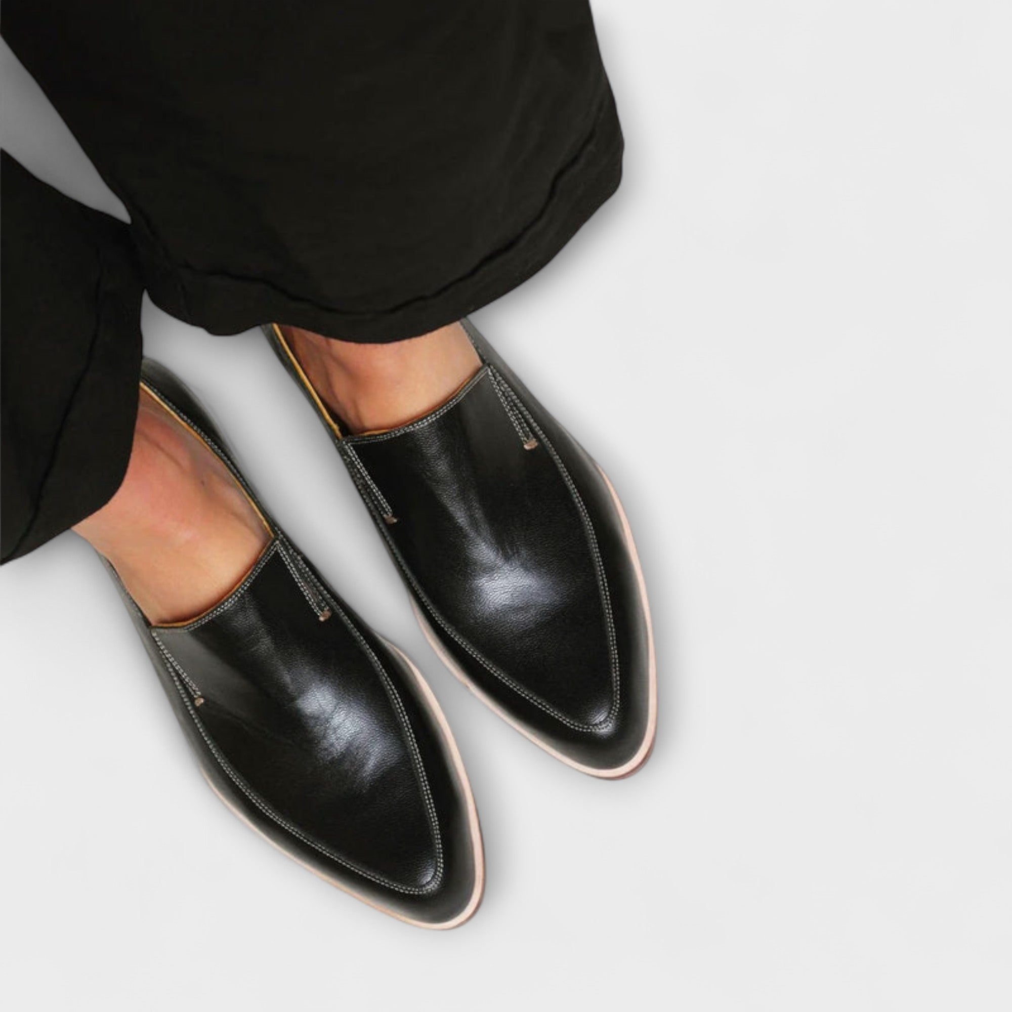 Valencia | Pointed Toe Leather Loafers for Women
