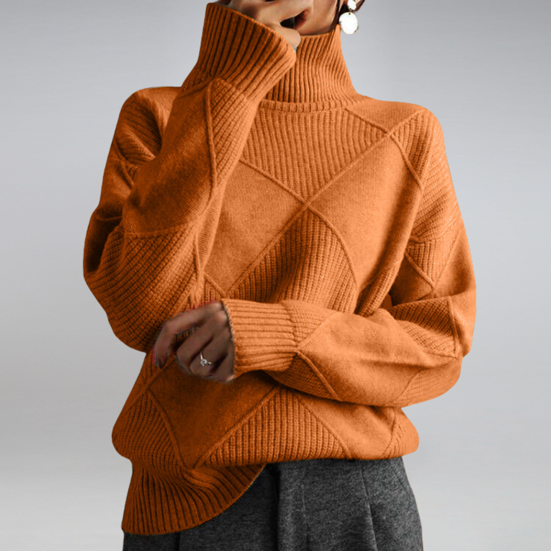 LINLEY™ | Luxury Ribbed Turtleneck Pullover