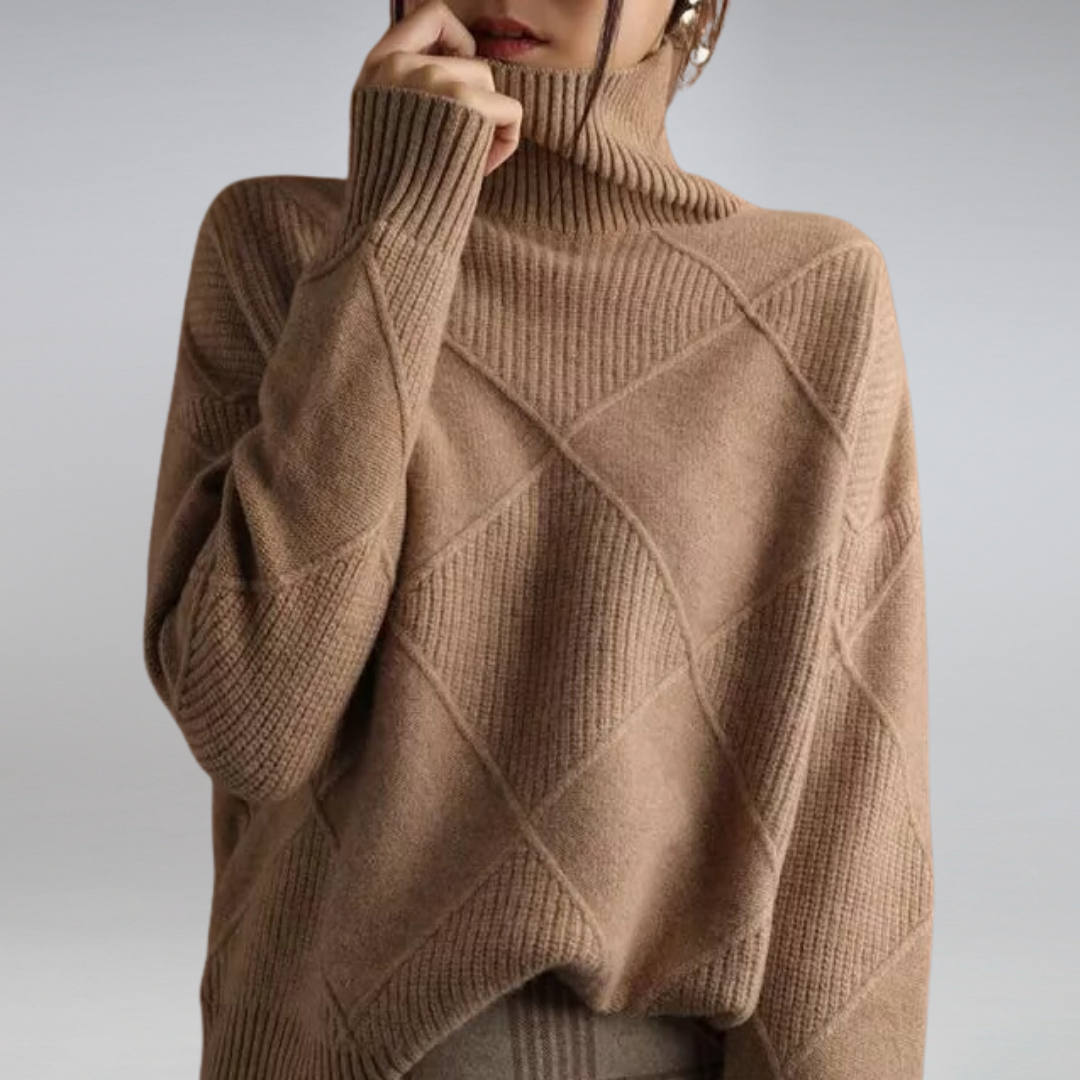 LINLEY™ | Luxury Ribbed Turtleneck Pullover