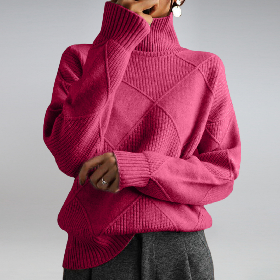 LINLEY™ | Luxury Ribbed Turtleneck Pullover