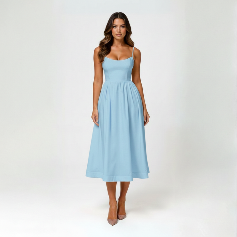 Alina | Elegant Flowy Midi Dress