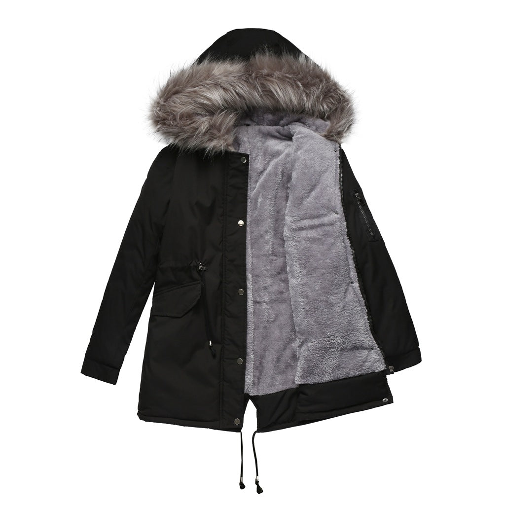 MARINA™ | Warm Velvet-Trimmed Parka 