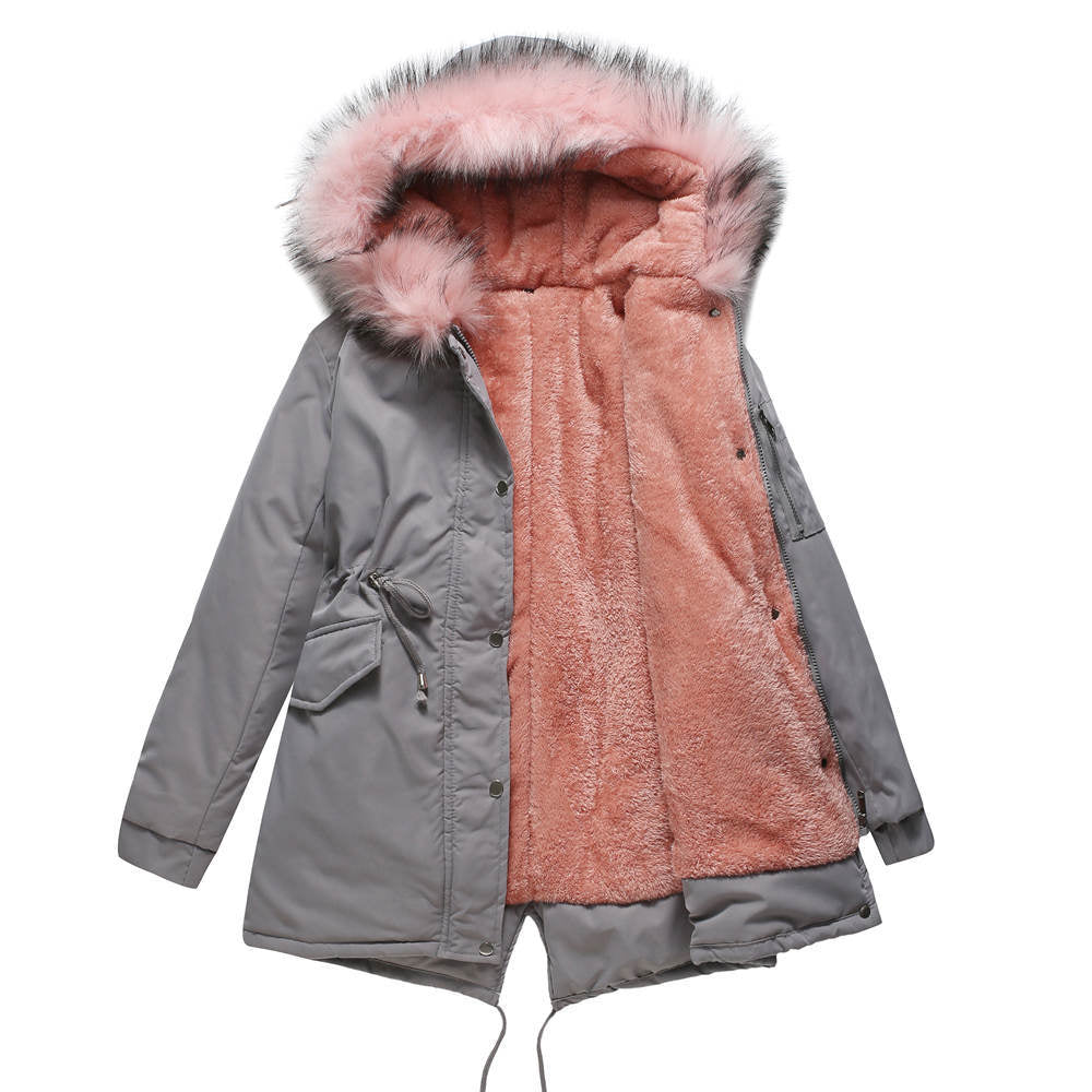 MARINA™ | Warm Velvet-Trimmed Parka 