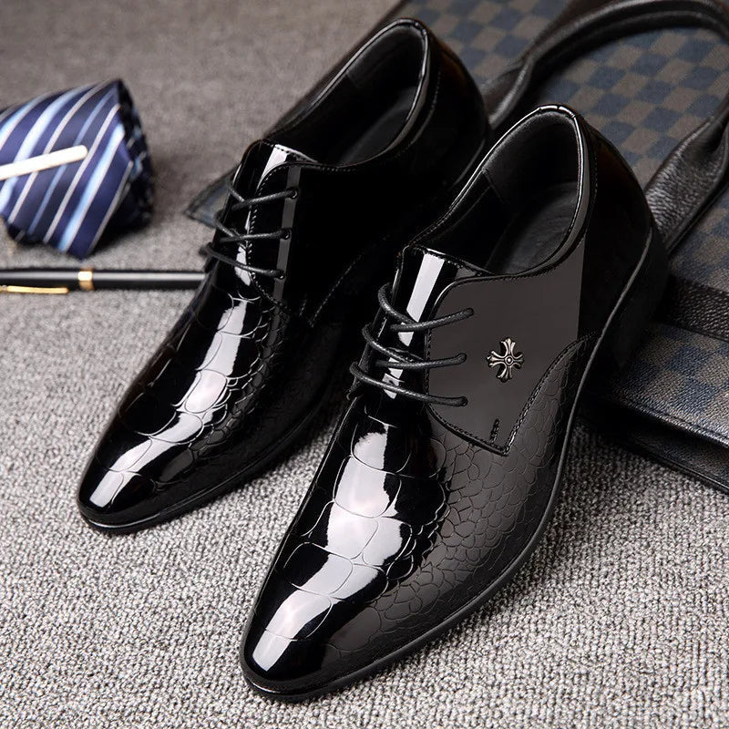Lorenzo | Men's Patent Leather Oxford Shoes
