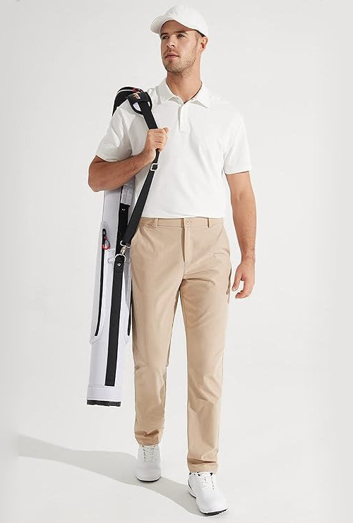 Tristan | Stretch Straight-Leg Performance Trousers