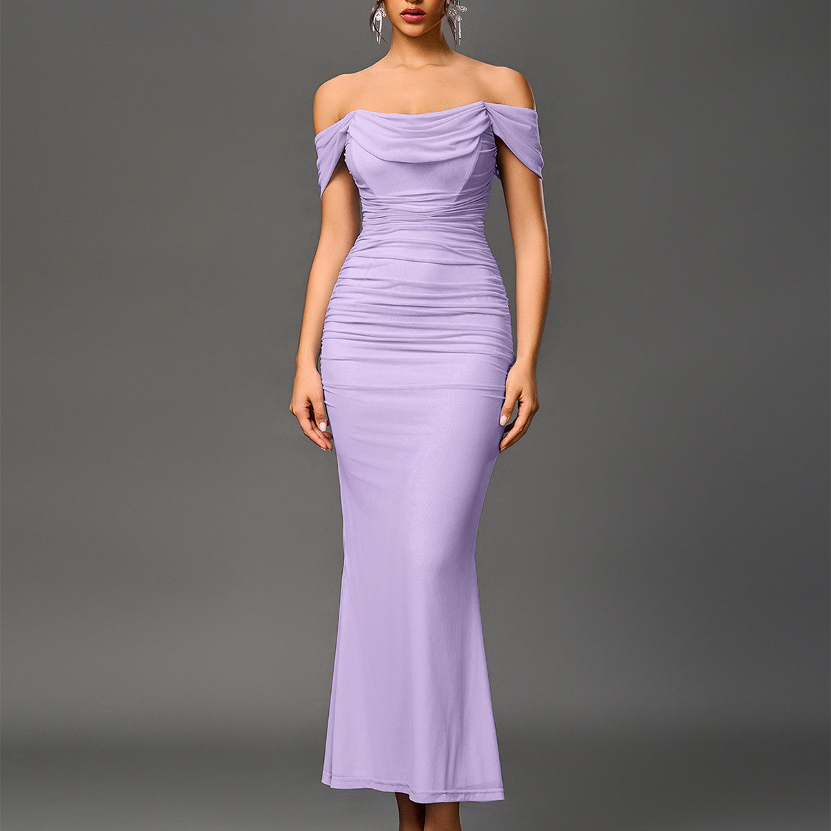 EUNOIA™ - Elegant Off Shoulder Backless Mermaid Dress