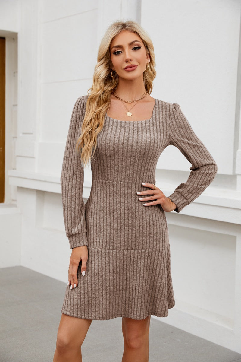 LYRA™ - Cozy Fall Babydoll Dress