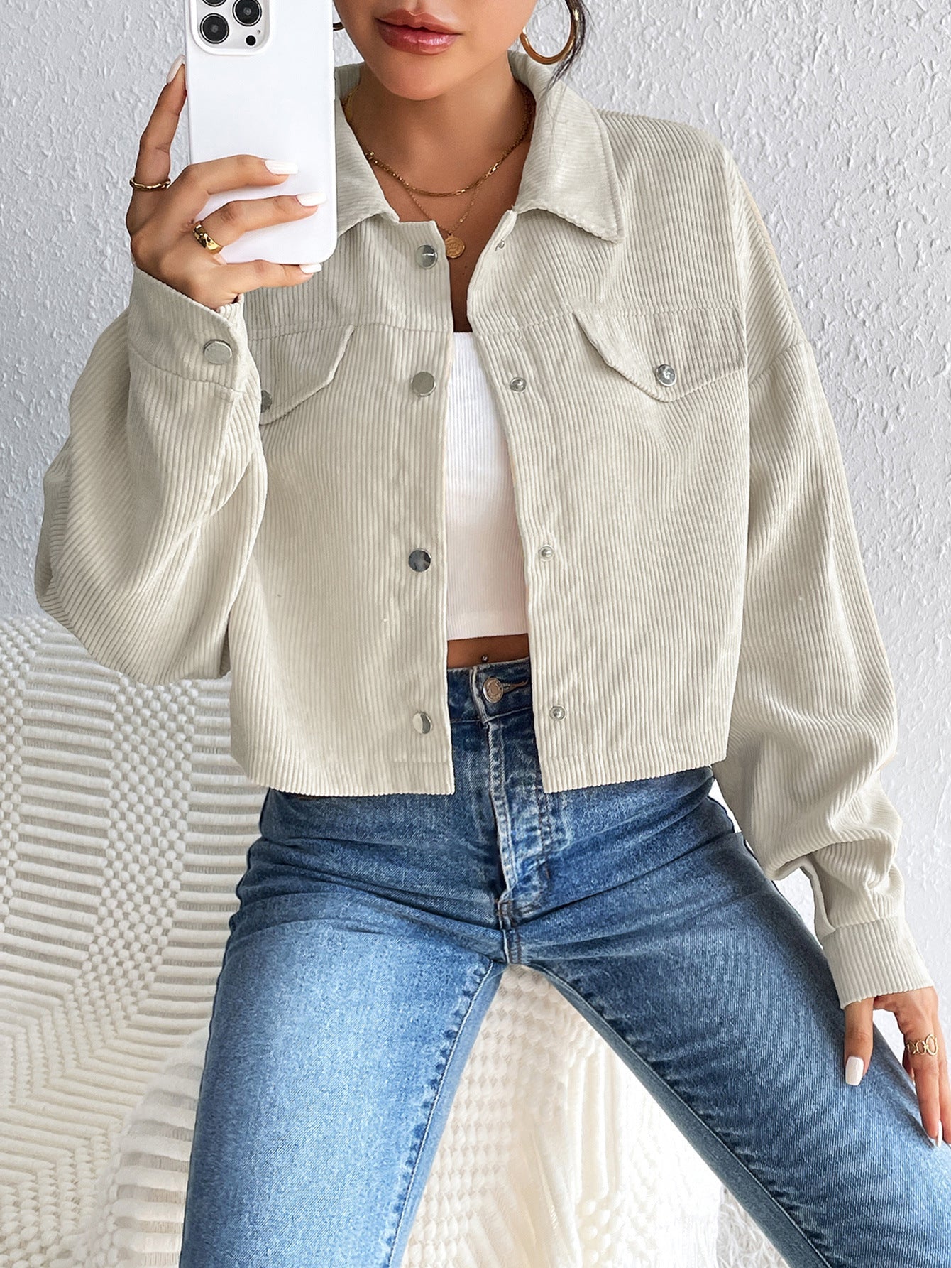 TALLULAH™ – Vintage Collared Button-Up Jacket