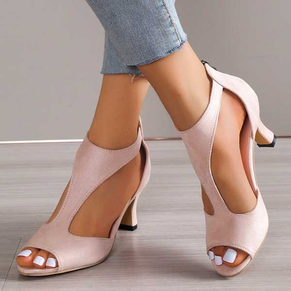 Riley | Elegant Open Toe Heeled Sandals
