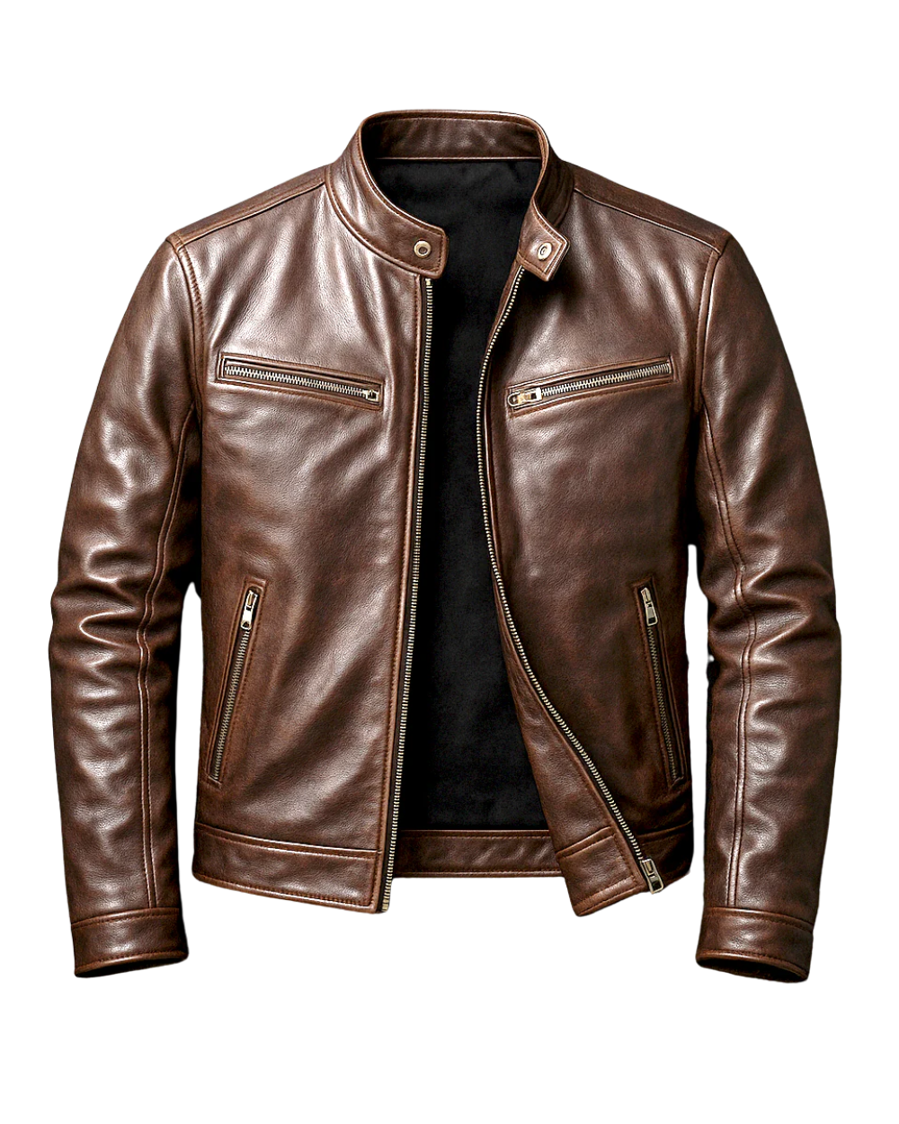 Dylan | Men's Vintage Café Racer Leather Jacket