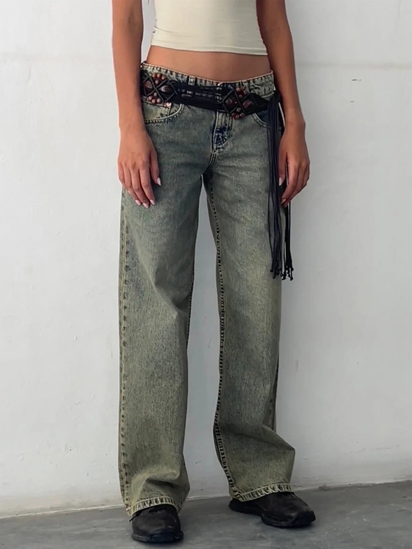 SYLVAINE™ – Vintage Casual Baggy Jeans 