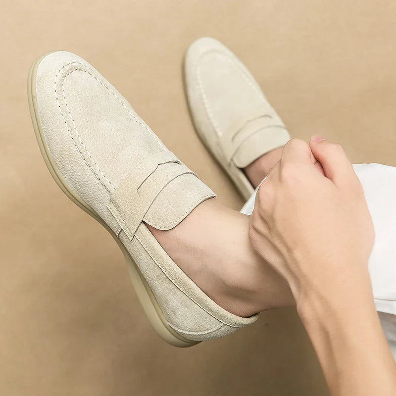 Theo | Casual Suede Penny Loafers for Men