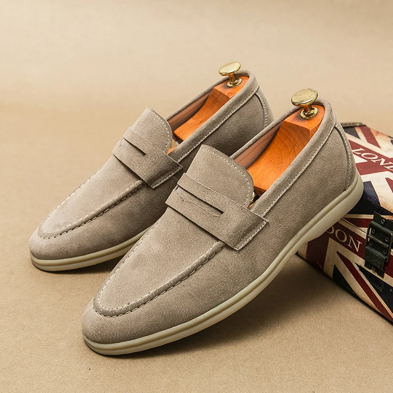 Theo | Casual Suede Penny Loafers for Men