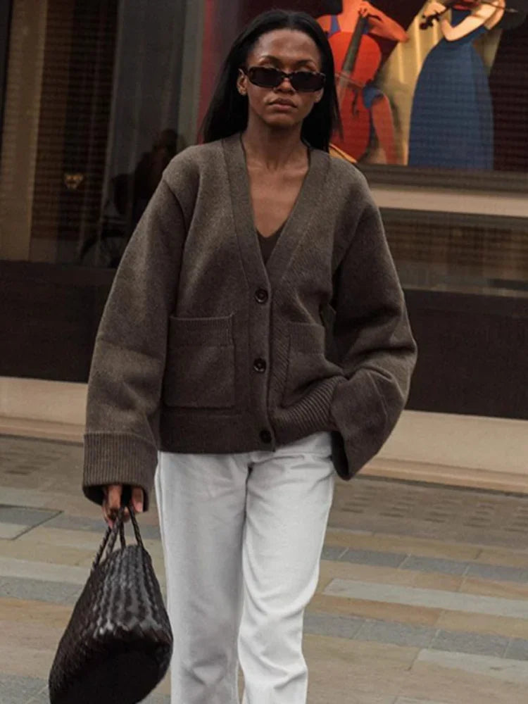 JULIETTE™ - V-Neck Knit Cardigan 