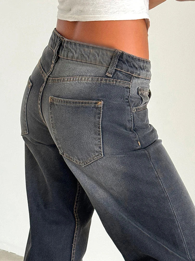 SYLVAINE™ – Vintage Casual Baggy Jeans 