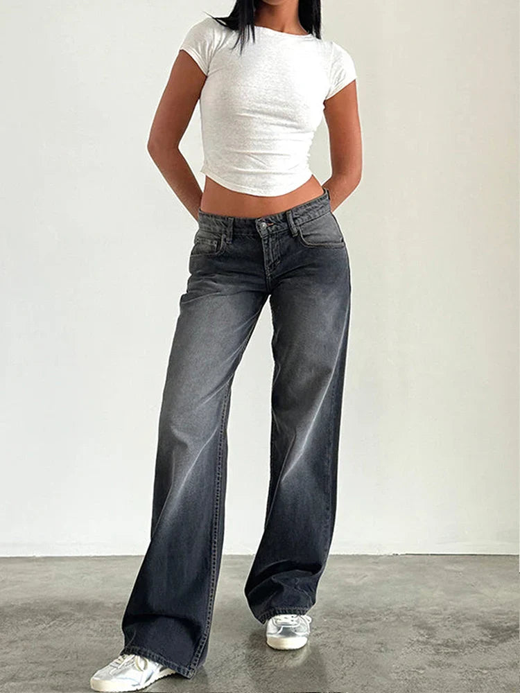 SYLVAINE™ – Vintage Casual Baggy Jeans 