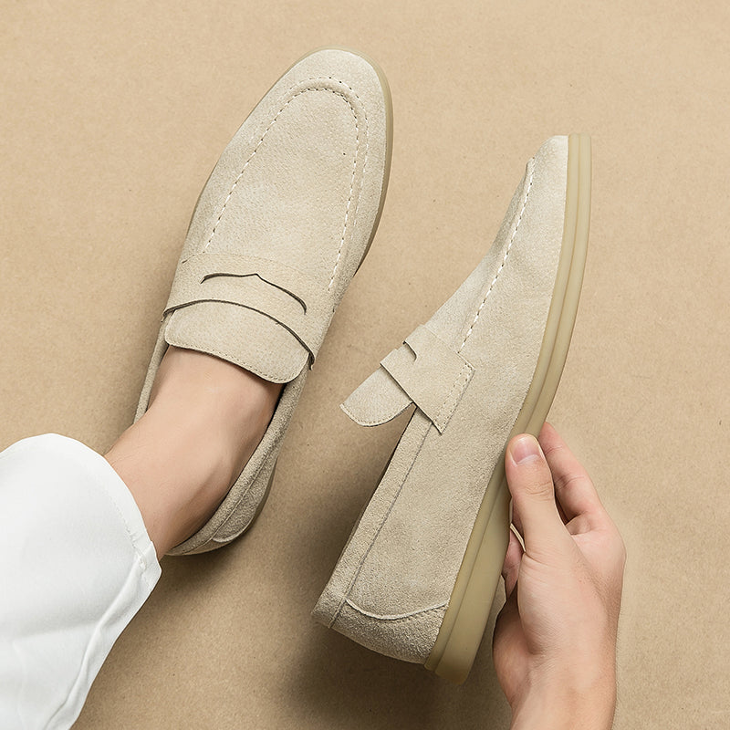 Theo | Casual Suede Penny Loafers for Men