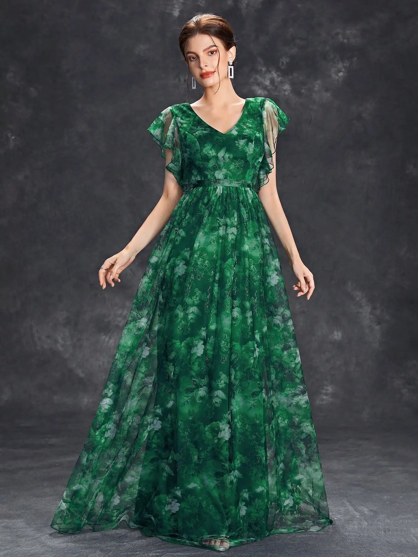 Selene | Floral Maxi Wedding Guest Dress