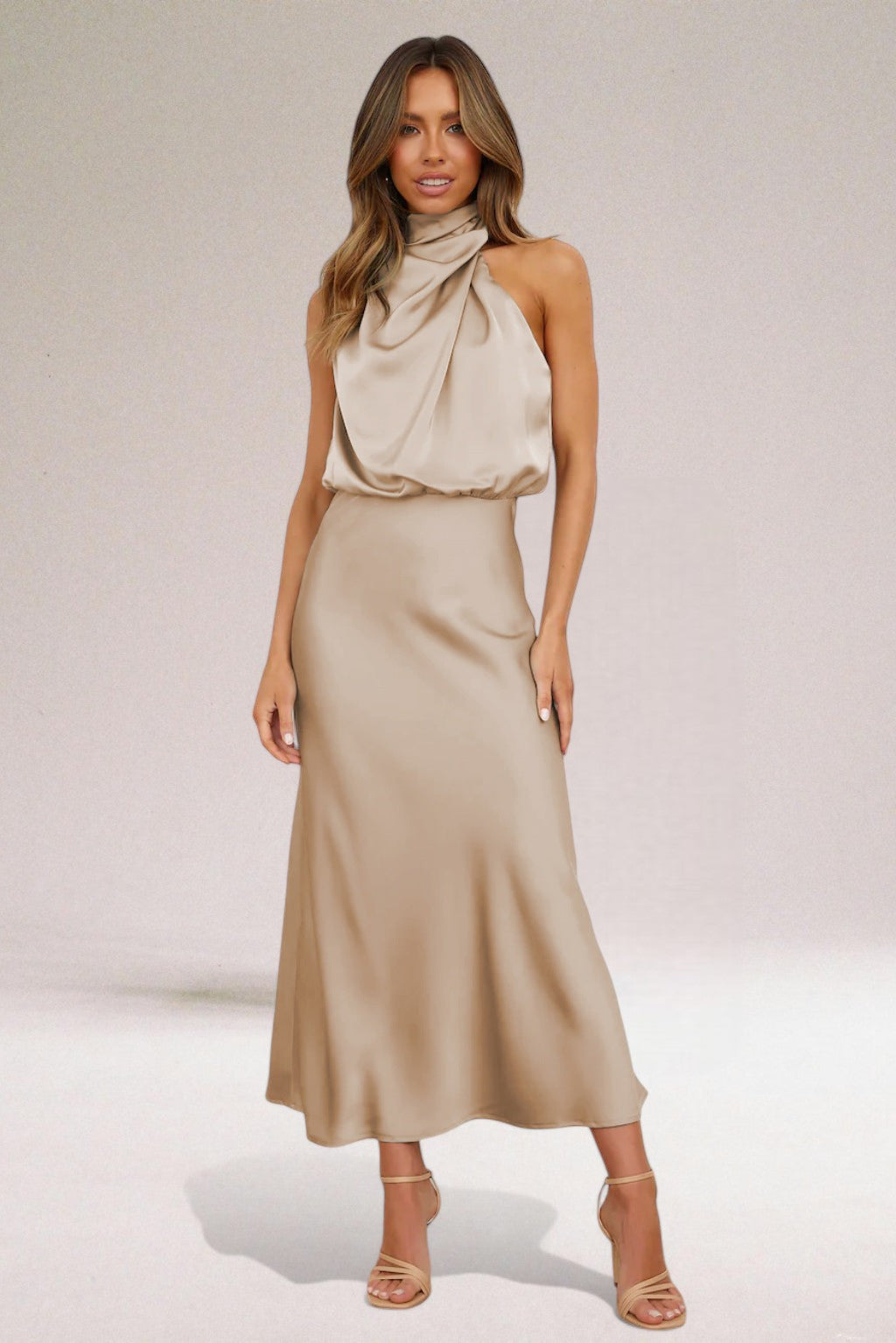 ELARA™ - Elegant Satin Evening Dress 