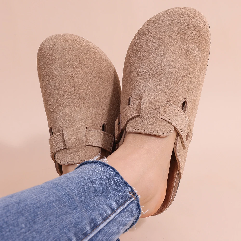 Colette | Refined Suede Corkbed Mules