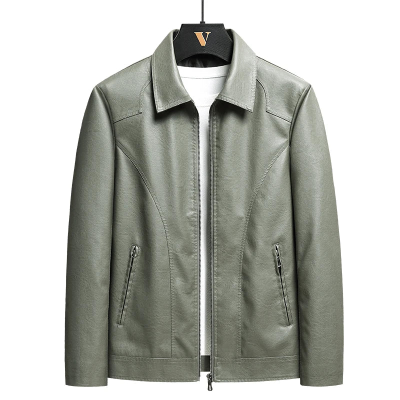 Verano | Men's Classic Black Leather Jacket