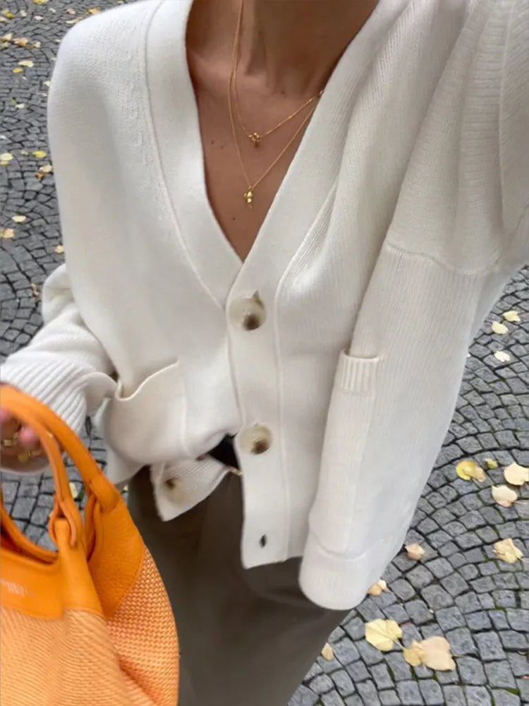 JULIETTE™ - V-Neck Knit Cardigan 