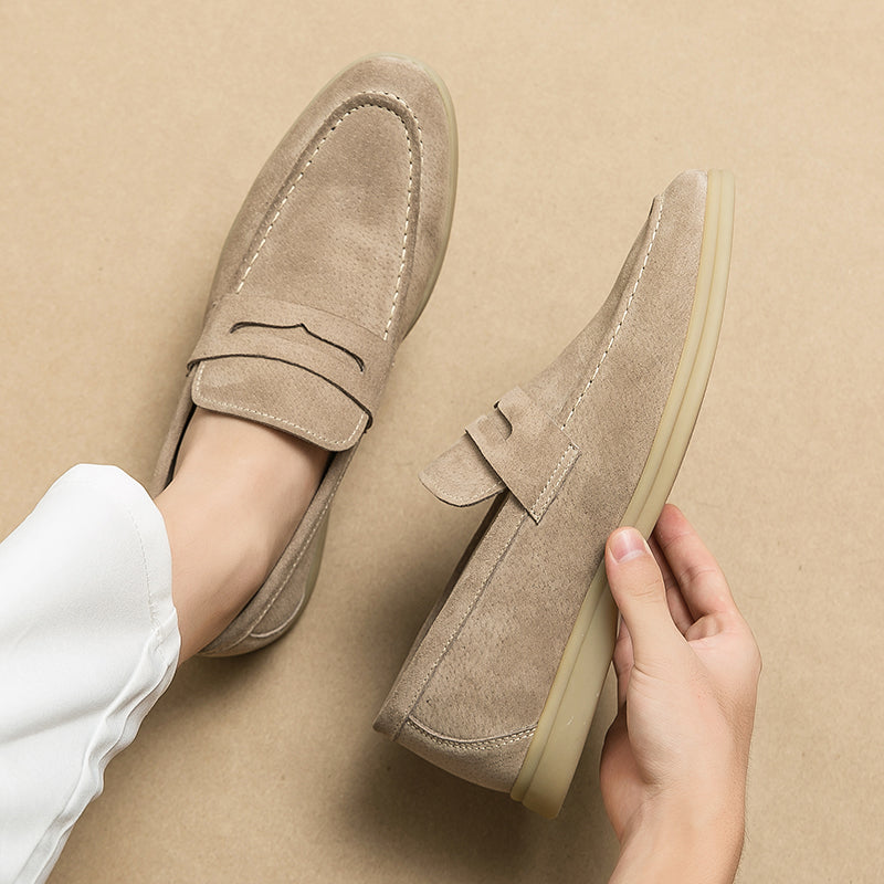 Theo | Casual Suede Penny Loafers for Men