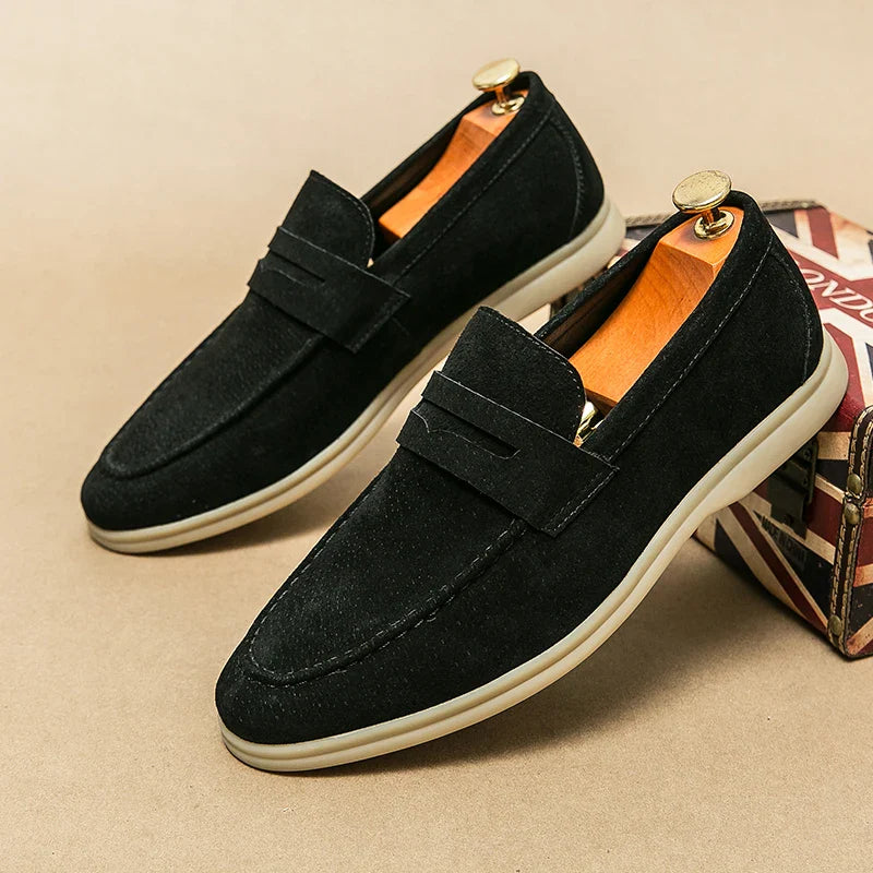 Theo | Casual Suede Penny Loafers for Men