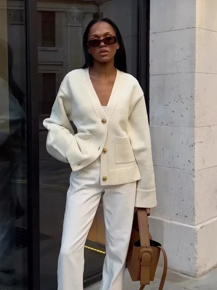 JULIETTE™ - V-Neck Knit Cardigan 