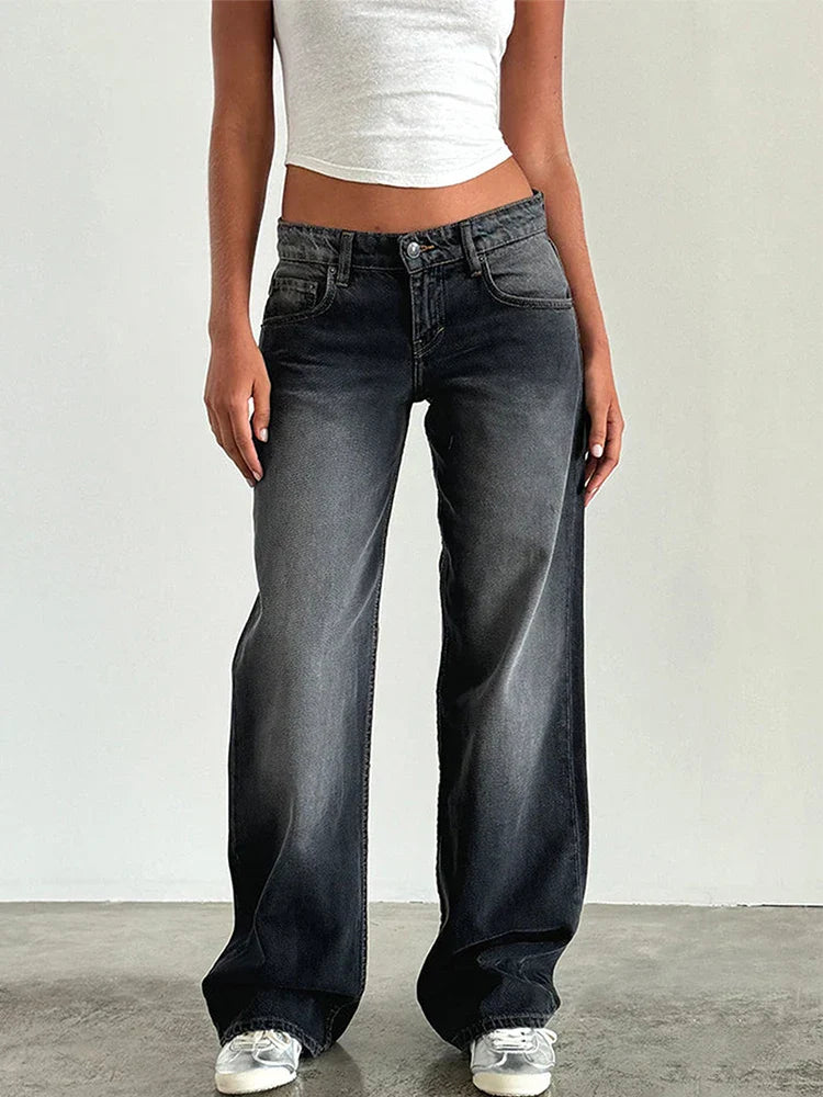 SYLVAINE™ – Vintage Casual Baggy Jeans 