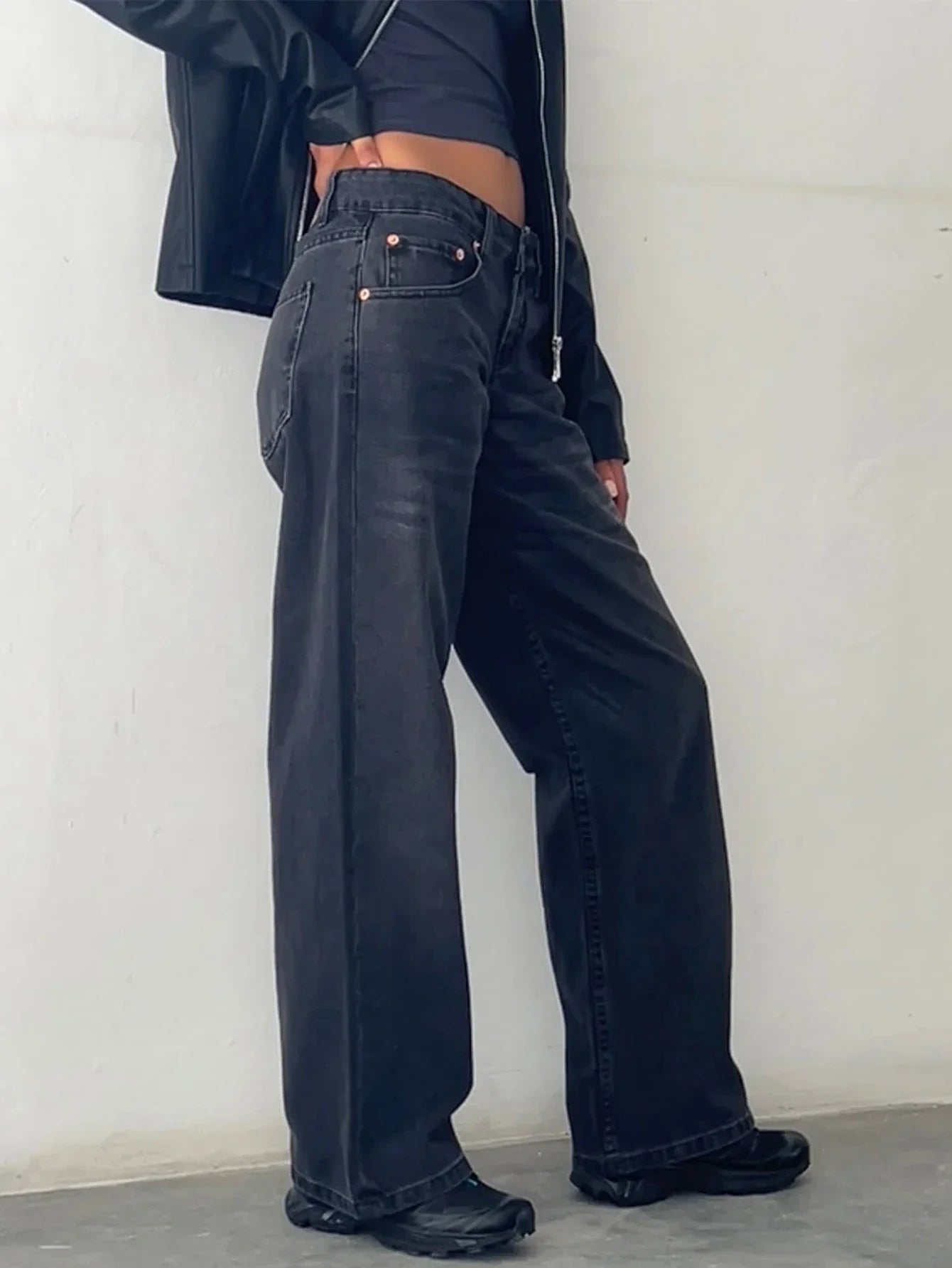 SYLVAINE™ – Vintage Casual Baggy Jeans 